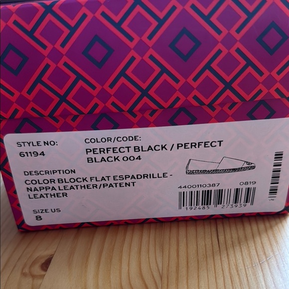 Tory Burch Black Espadrille Flats with Jute Sole - Picture 4 of 4